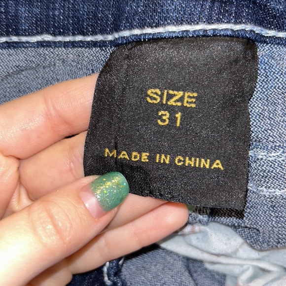 True Religion Dark Blue Flare Jeans - Picture 9 of 13